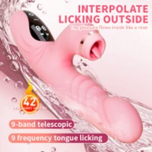 Magic Finger Thrusting Vibrator with Licking